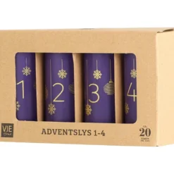 Adventslys 4-pk