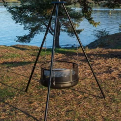 Bålpanne med stativ