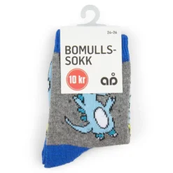 Bomullssokk med motiv