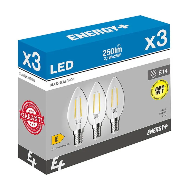 Lyspære LED 250 lm