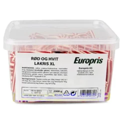 Rød og hvit lakris