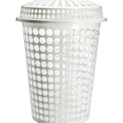 Tøykurv med lokk