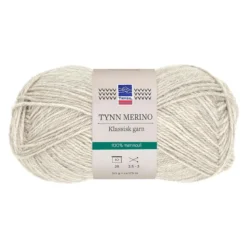 Tynn merino garn